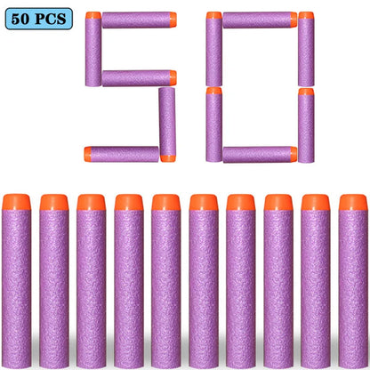 7.2cm 100pcs for Nerf Soft Bullets Darts Round Head Refill Sponge Darts Kids Children Toy Gun Bullets for NERF N-Strike Blasters
