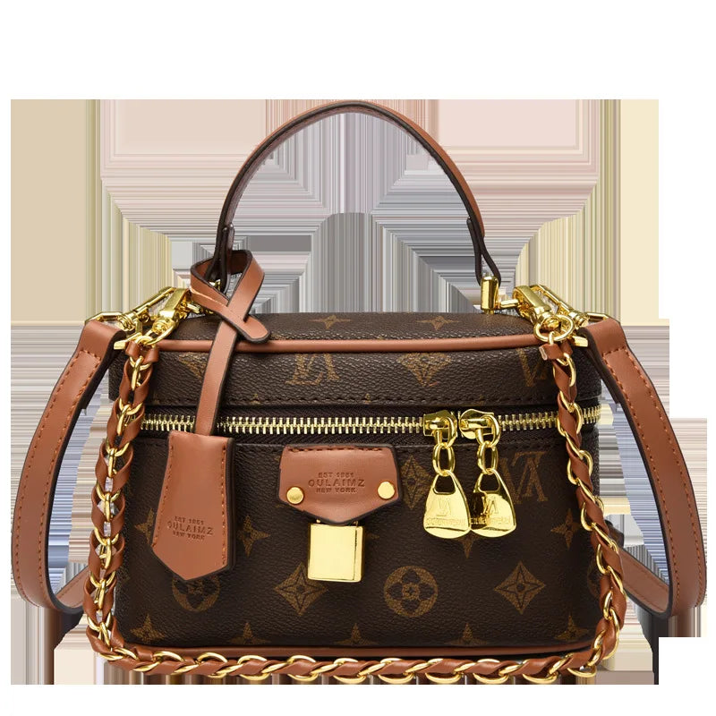 Structured Box Bucket Bag for Women Minimalist Crossbody Purse Elegant Shoulder Hand