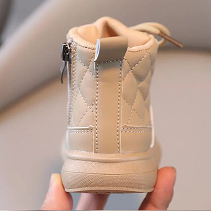 Kids Boots 2024 Autumn Winter Baby Girl Shoes Non-slip Children Infant Boys Snow Boots Cotton Shoes