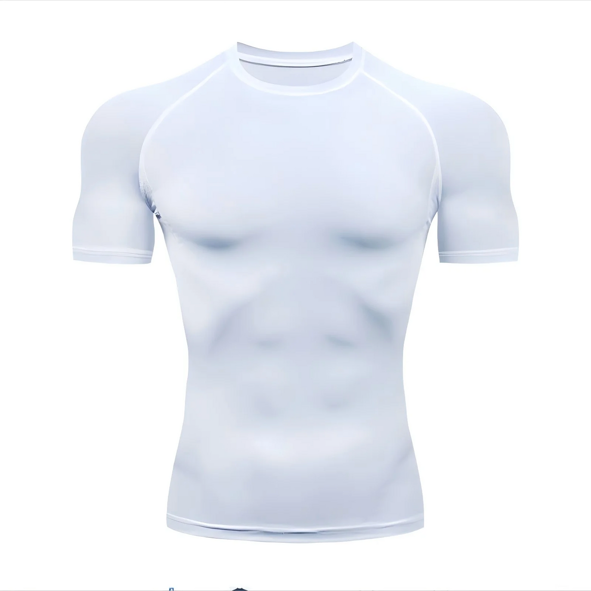 Men's compression running T-shirt fitness tight short sleeved T-shirt training jogging shirt gym sportswear quick drying