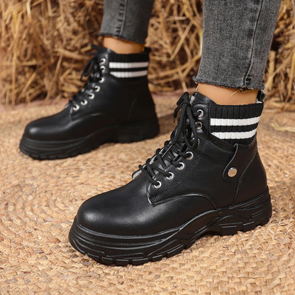 Women's snow boots, new fashionable single boots, short tube plus velvet thick sole, versatile casual cotton boots