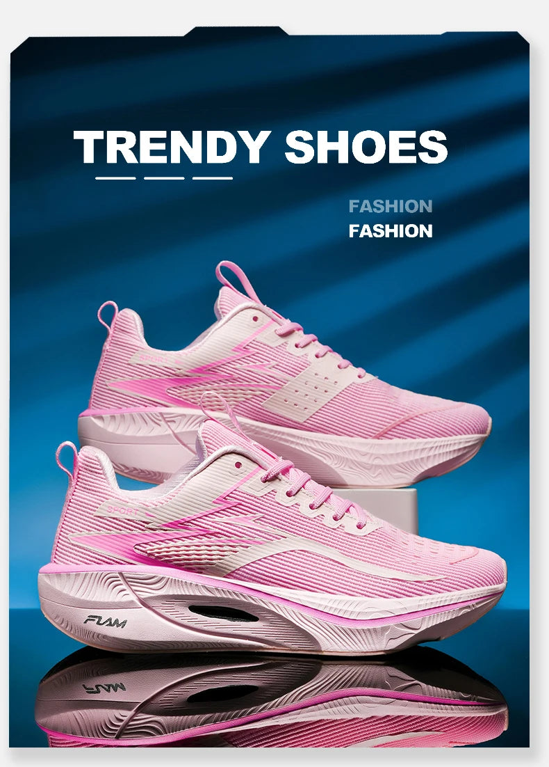 Marathon Sneakers Men Running Shoes Anti-slip Comfortable Racing Carbon Board Training Mesh Tennis Shoes Casual for Women 2026