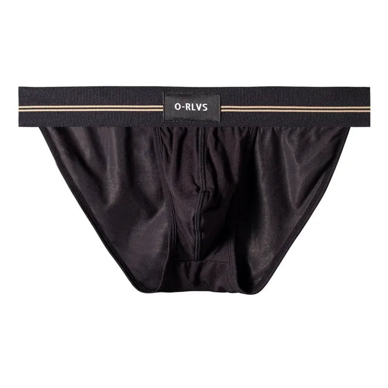 Simple modal men's underwear sports low waist, breathable U convex high fork briefs OR6109