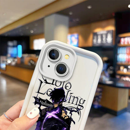 Cool S-Solo Levelings Anime Phone Case for iPhone16 15 14 13 12 11 Pro Max 16 15 14 8 7 Plus X XS Max 8 7 FE Silicone Back Cover