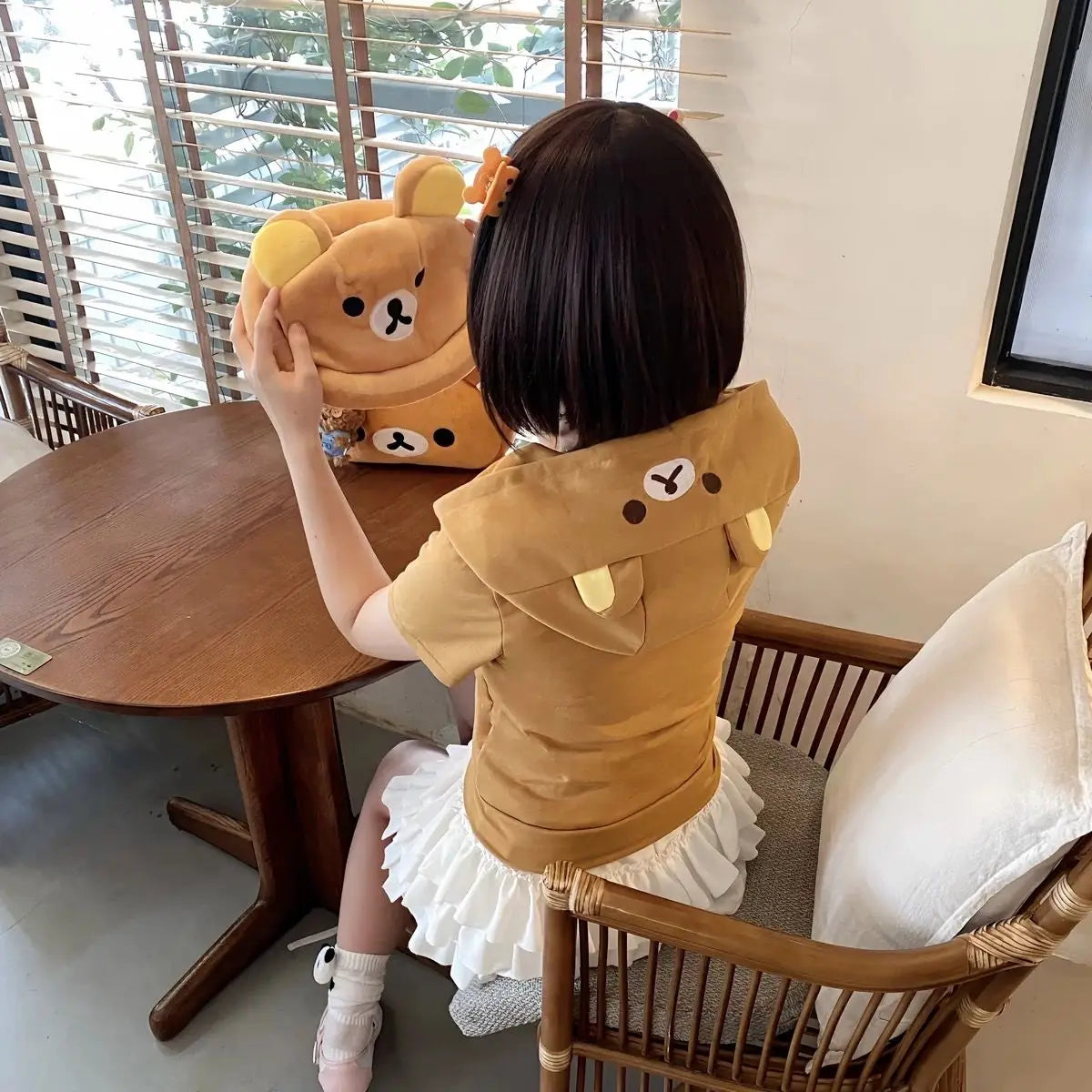 Y2k Harajuku Streetwear Hoodies Women Japanese Style Kawaii Sweet Cute Cartoon Print Zipper Sweatshirt Soft Girl 2026 Jacket