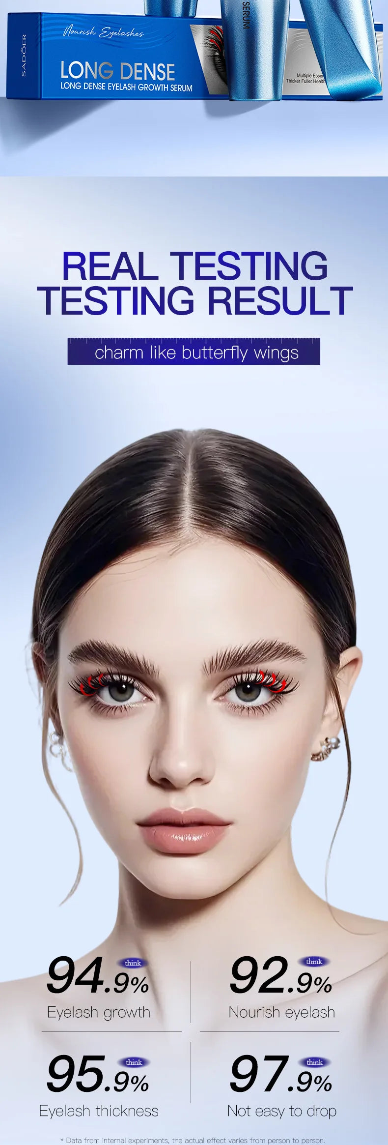 Fast Eyelash Growth Serum 7 Days Natural Eyelash Enhancer Longer Fuller Thicker Lashes Treatment New Products Eye Care Makeup