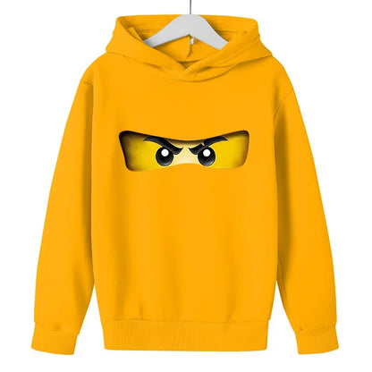 Fashionable Children's Hoodies Cartoon Ninja Hoodies for Boys and Girls Warm and Casual Children's Clothing for Autumn AndWinter