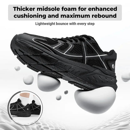 Fitville Newest Walking Shoes For Men Wide Width Thicker Cushioning Sneaker Bouncy Running Shoe Workout Gym Athletic