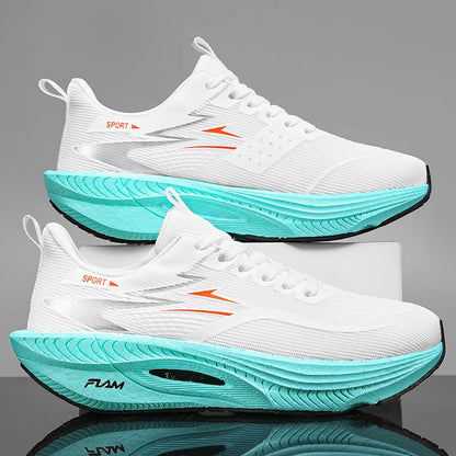Marathon Sneakers Men Running Shoes Anti-slip Comfortable Racing Carbon Board Training Mesh Tennis Shoes Casual for Women 2026