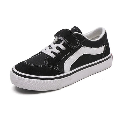 Kid's Canvas Shoes Boys Board Shoes New Net Red Low Gang Middle and Large Children Baby Girls Board Shoes Parent-Child Shoe