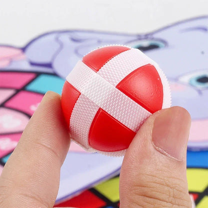 Child Educational Games Dart Board Baby Toy Stickey Ball Dart Indoor Sports Child Montessori Games for Children 3 to 7 Years