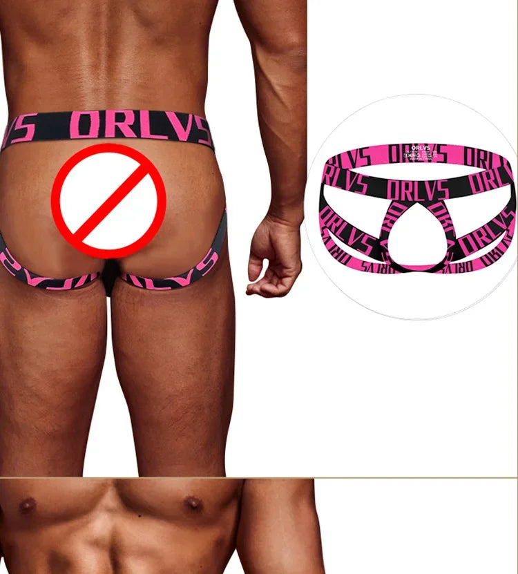 Men's panties thong letter belt double thong sports empty men's T-pants DZ13