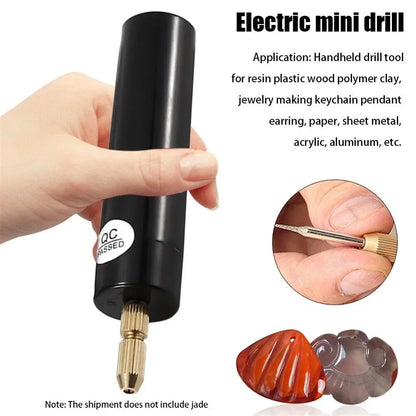 Mini Electric Drill DIY Electric USB Electric Drill Tools For Epoxy Resin Jewelry Making Wood Craft Engraving Pen Tool