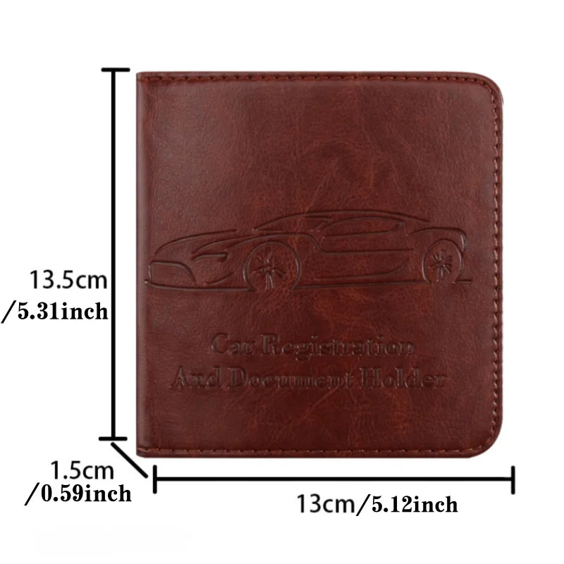 Customized name Car Registration Insurance Wallet Organizer with Multiple Compartments Driver’s License, Vehicle Registration
