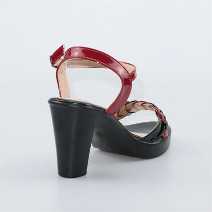 High quality summer leather sandals for women 8cm 10cm high heel 2024 size 32 33 43 platform open toe elegant shoe black white