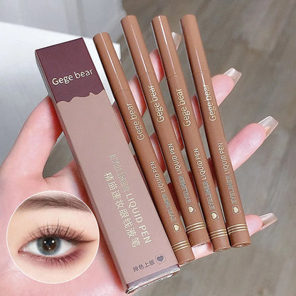 GEGE BEAR Precision Tip Fast Driving Quick Draw Liquid Eyeliner Pen Daily Use Waterproof Smudge Proof Long Last Eyeliner Pencil