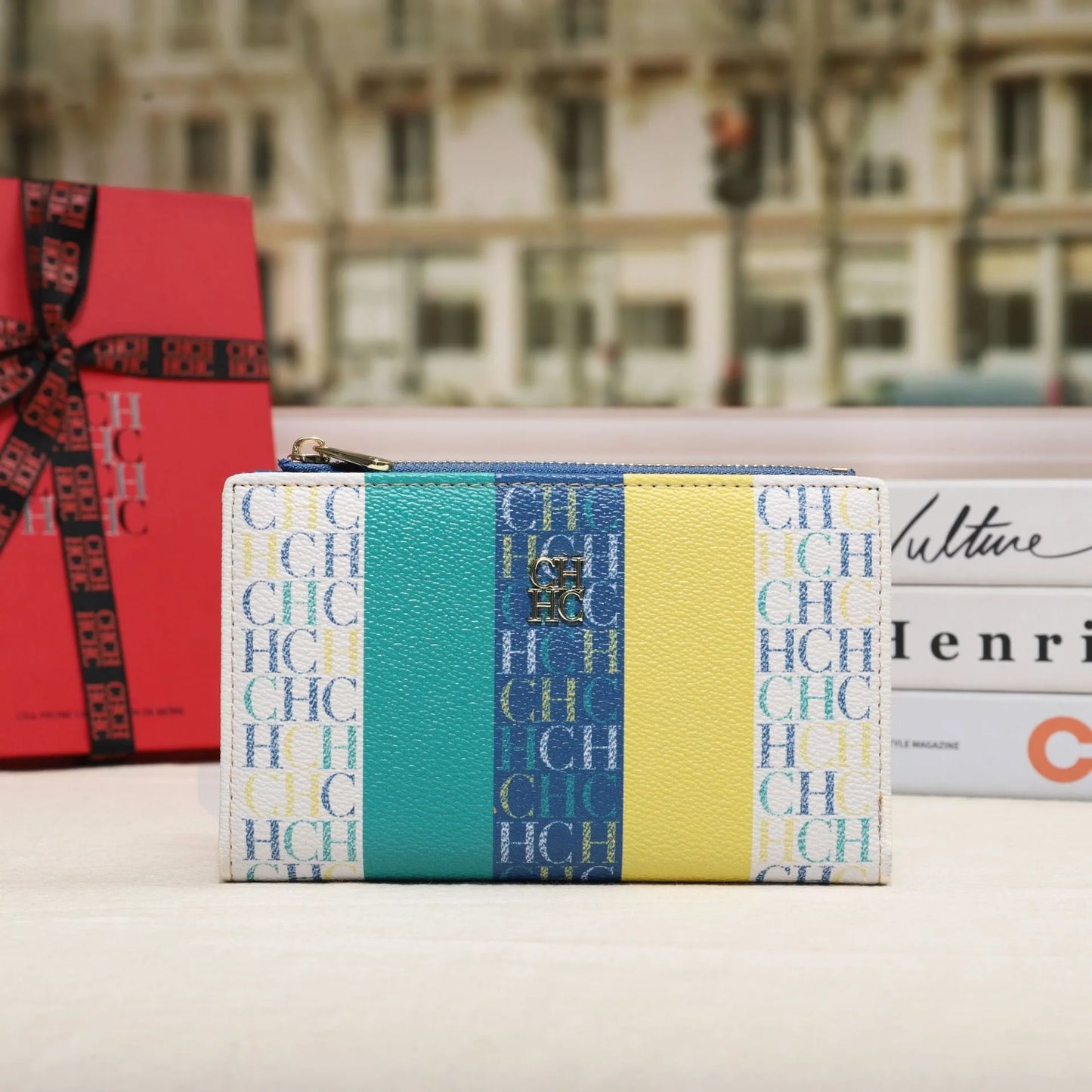 Carolina Herrera NEW Women's Cartoon Long Wallet, Classic PVC Fashion Simple Lightweight All-Match Purse