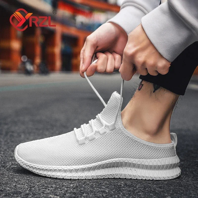 YRZL Men Casaul Slippers Lightweight Non Slip Breathable Mesh Shoes Half Slippers Outdoor Summer Loafers Lazy Shoe for Men
