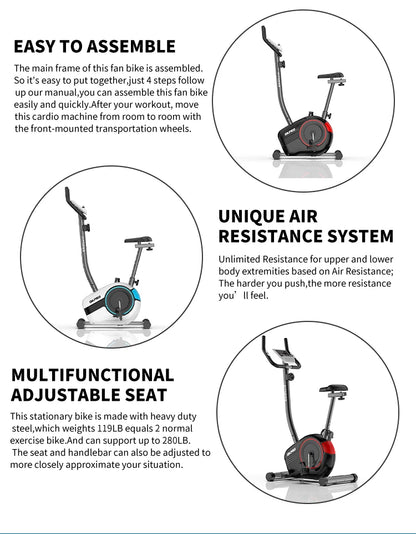 Gym Workout Indoor Exercise Spin Training Upright Bike