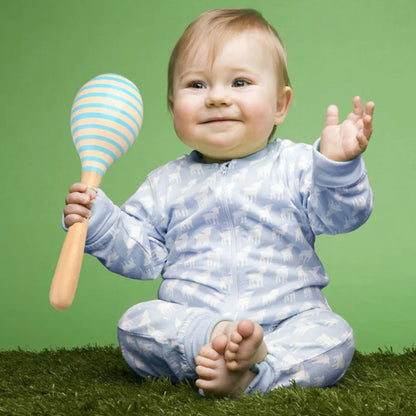 Cute Mini Wooden Sand Hammer Maracas Rattle Shaker Toys For Baby Musical Instruments Baby Shower Party Favors Gift Kids