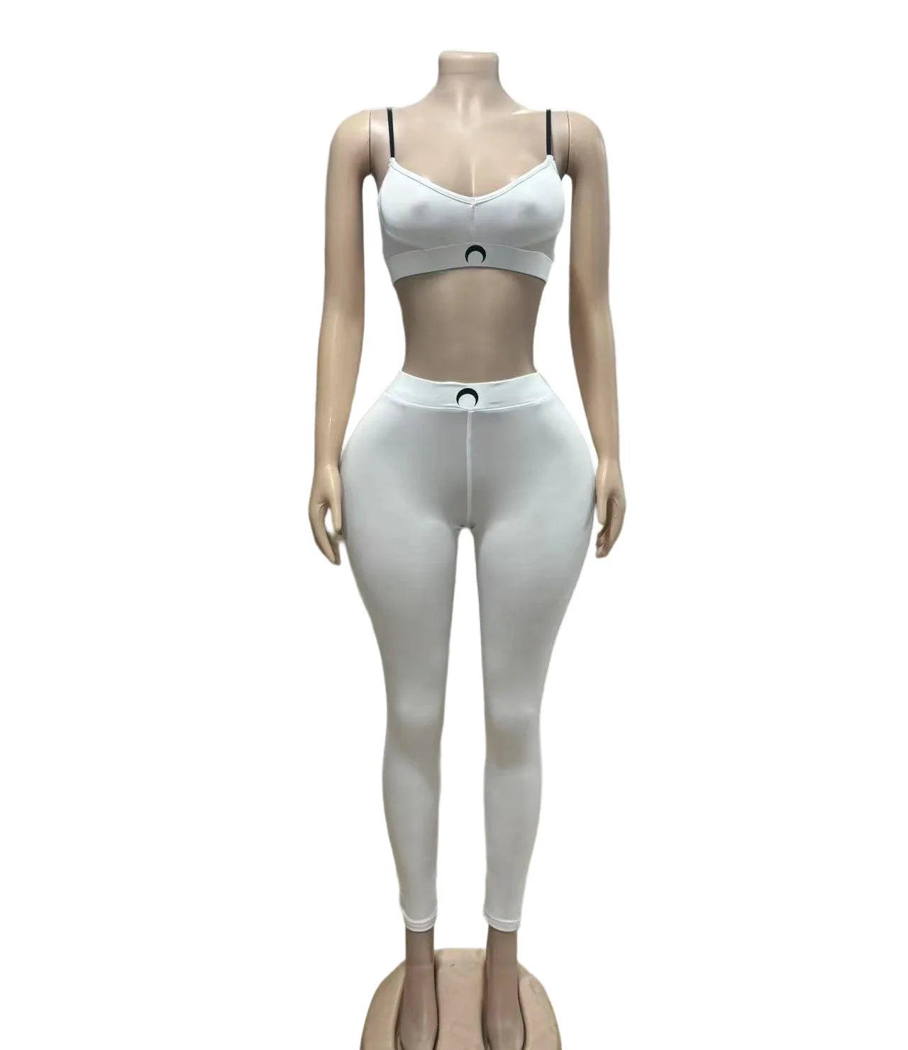 2 Piece Sets Women Camisole Top Pencil Pants Suit Sleeveless Vest Backless Elastic Waist Trousers Summer Sexy Outfits 2025