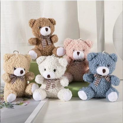1PCS 11CM Plush Stuffed Teddy Bear Doll Patch Bear 5 Colors Kids Toy Soft Best Gift for Children Wedding Gifts