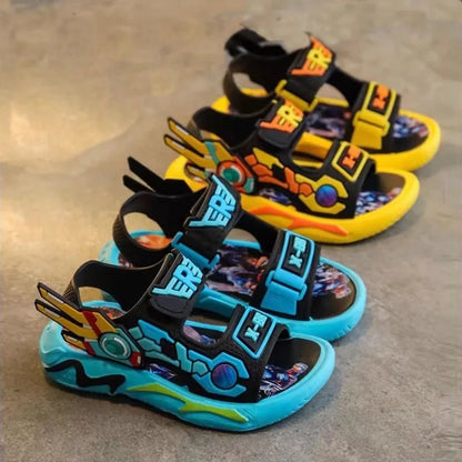 Kids' Sports Beach Shoes for Small To Big Children Summer Cool Boys' Sandals – Waterproof Plastic Fashion Korean-style