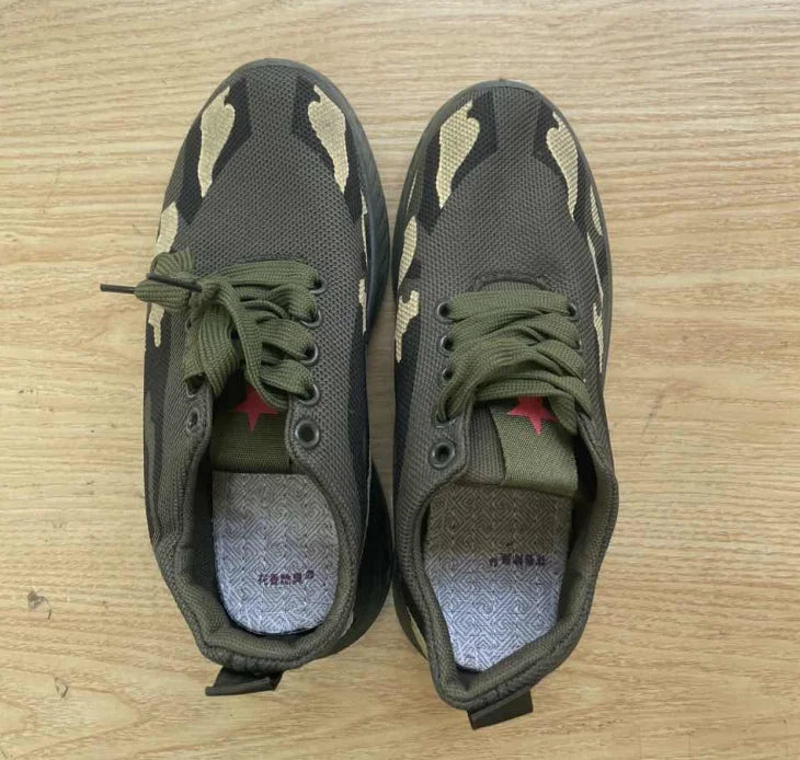 Fashion Camouflage Sports Shoes Men's Women's Non-slip Wear-resistant Breathable Outdoor Sports Lightweight Walking Shoes