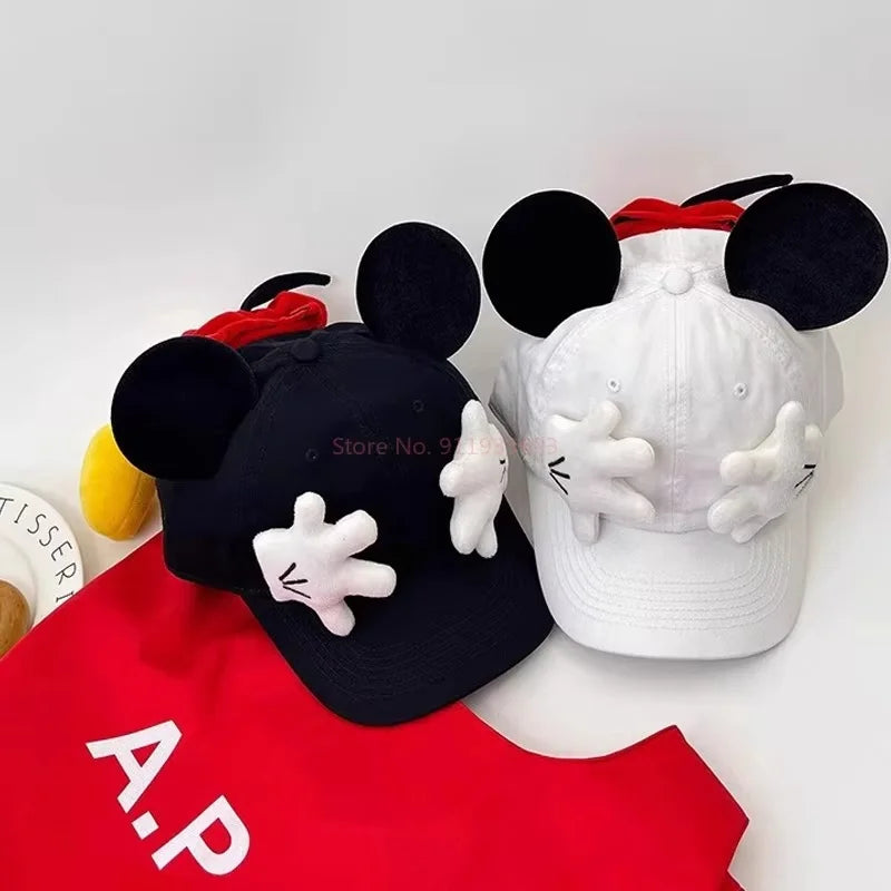 Mickey Baseball Cap Cartoon Design Parody Mickey Cute Creative Big Ear Design Duck Tongue Hat Fashionable And Versatile Cap Toys