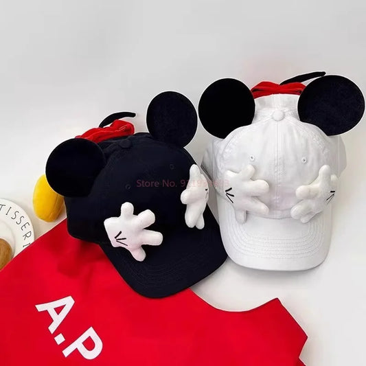 Mickey Baseball Cap Cartoon Design Parody Mickey Cute Creative Big Ear Design Duck Tongue Hat Fashionable And Versatile Cap Toys
