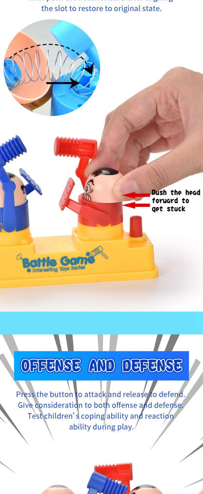 Children's Prank Decompression Funny Toys Two-person Head Fidgeting Game Parent-child Interactive Board Game Children Toy