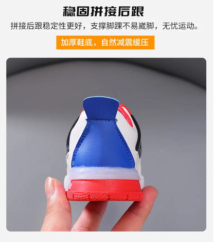 New Kid Shoes Fashion Versatile Comfort Boys Sneakers Breathable Non Slip Simple Casual Shoe LED Lightweight Classic Girls Shoe