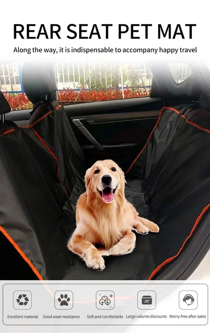 Premium Oxford Cloth Dog Car Seat Cover Durable Waterproof Scratchproof Pet Hammock Cushion Protector for Cars Trucks SUVs