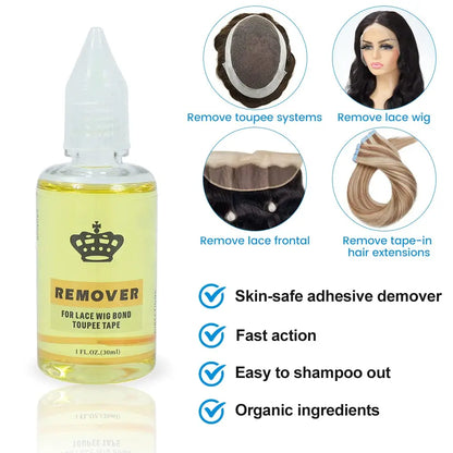 Wig Glue With Remover Super Lace Glue For Lace Wigs/Toupee/Closure Hair Glue Remover Wig Installation Kit