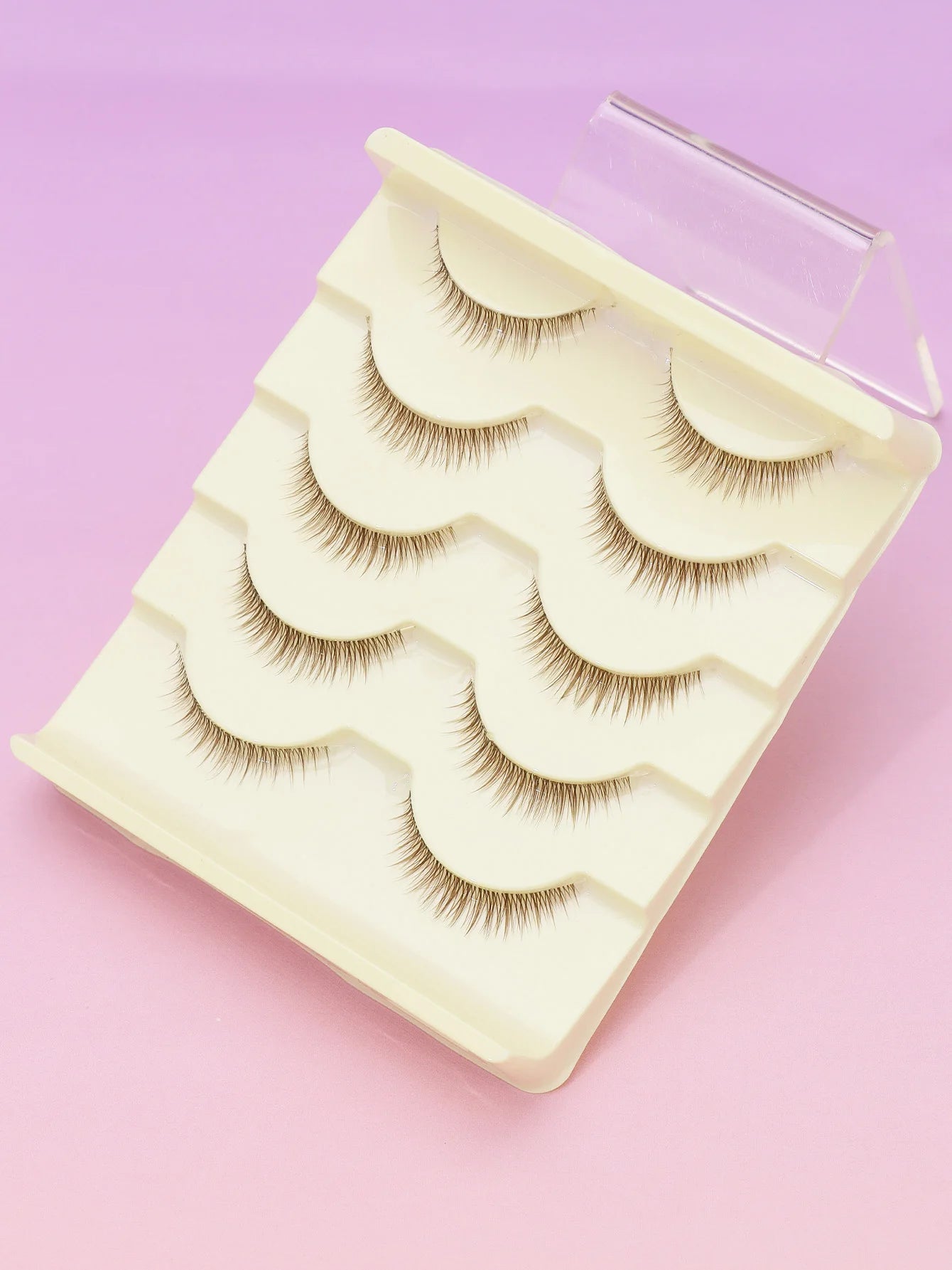 Christmas new 5 Pairs Brown Lashes 3D Mink  Natural Long False Eyelashes Dramatic Volume Fake Lashes Makeup Eyelash Extension