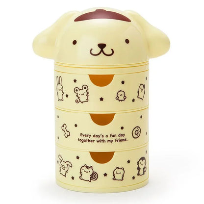 hello kitty anime peripheral cartoon 3-layer drawer storage box my melody cute cat makeup box kawaii birthday gift for women