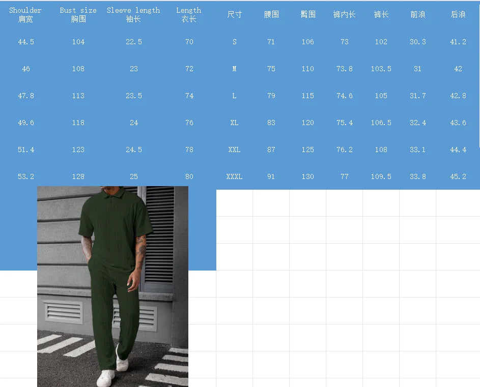 Men's Spring Autumn Seasonal Tie-Dye Patterned Polo Shirt And Pants Set Casual Sporty Holiday Wear Daily  Two-Piece