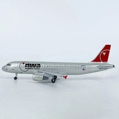 Model Airplane 1:500 Scale Diecast Planes Model A320 Northwest Airlines Alloy Aircraft Model Collection Decoration And Gift