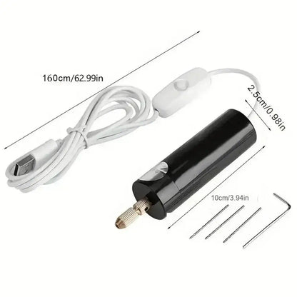 Mini Electric Drill DIY Electric USB Electric Drill Tools For Epoxy Resin Jewelry Making Wood Craft Engraving Pen Tool