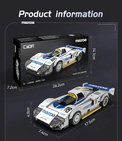 Cada 1:24 Technical Drift Racing Car C42 Sports Car Model Building Blocks City Endurance Sports-Car Bricks Toys For Kid Gifts