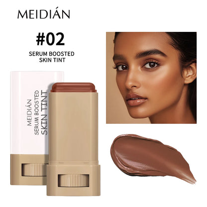 Bronze Foundation Stick Serum Boosted Skin Tint Silky Texture Moisturizing Coverage Concealer Base Even Skin Tone Makeup