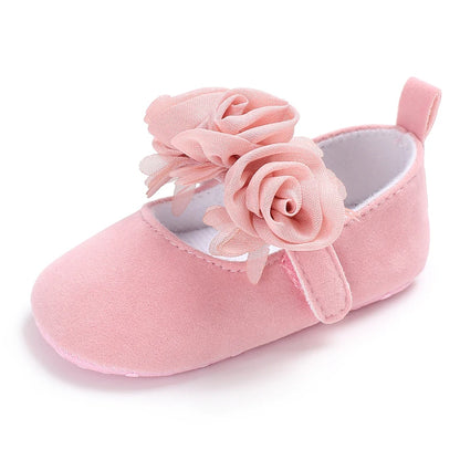 Cute Girl 0-18M Baby Shoes Pink Theme Bow Princess Shoes Spring and Autumn Soft Sole Lightweight Garden Shoes Casual Shoes