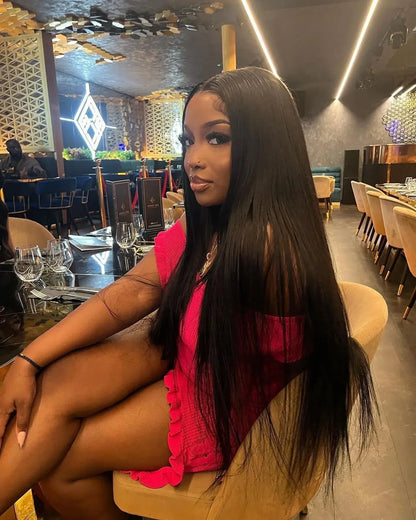 Vietnamese Raw 13X4 Lace Front Wigs For Black Women Remy 30 40 Inch Pre Plucked Bone Straight Human Hair Wigs 13X6 Hd Lace Frontal Wigs