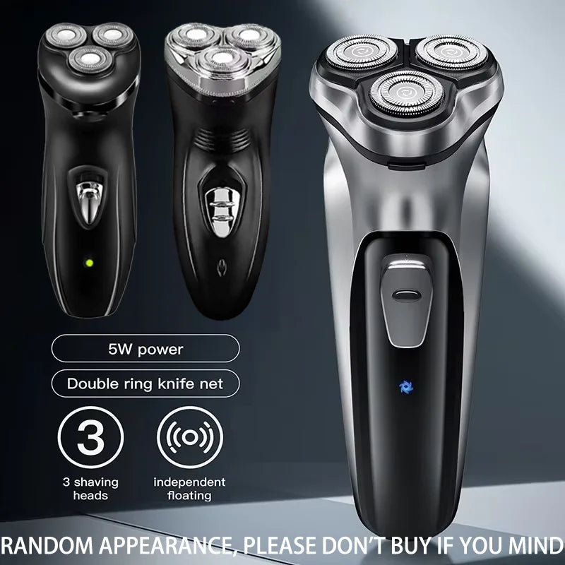 Blackstone Electrical Rotary Shaver for Men 3D Floating Blade Washable USB Rechargeable Shaving Beard Machine