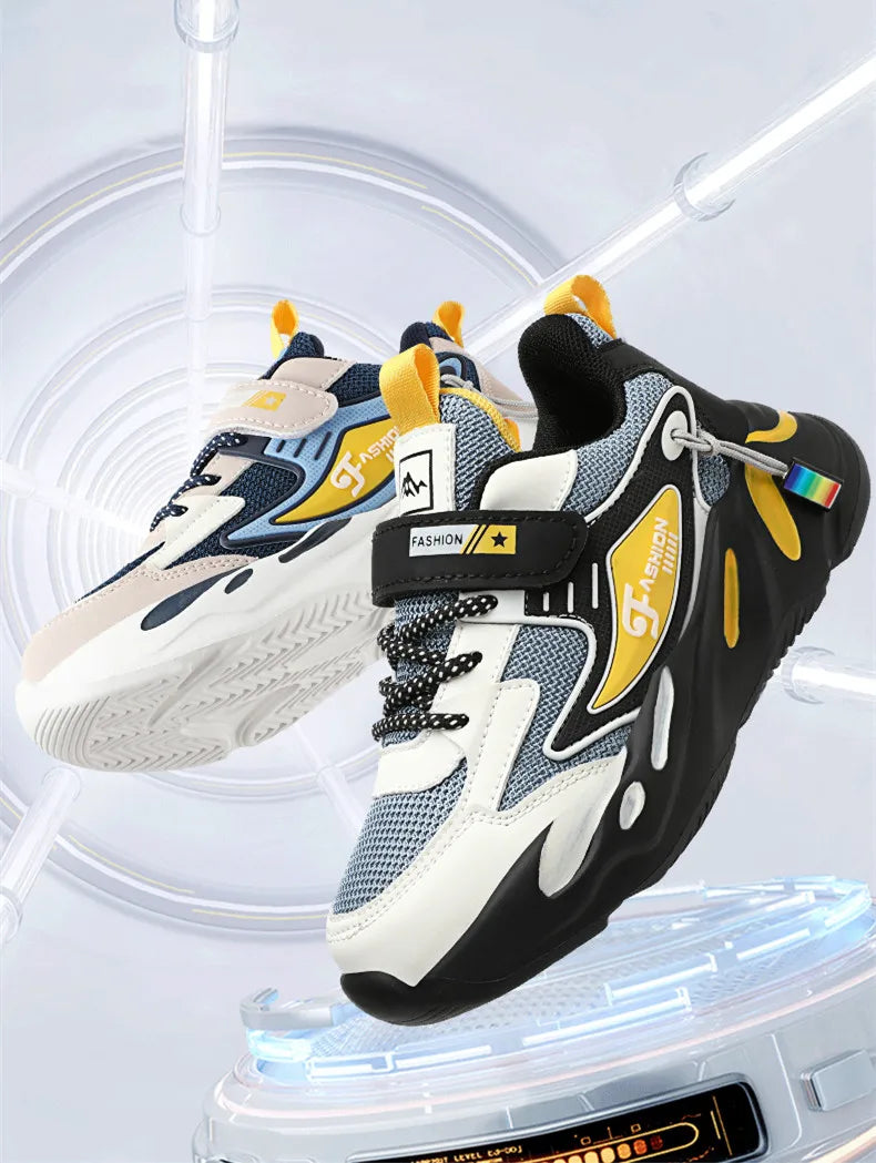 Kid Sneakers Walking Mesh Breathable Casual Shoes Sport Shoes For Boys Girl Lightweight Running Shoes