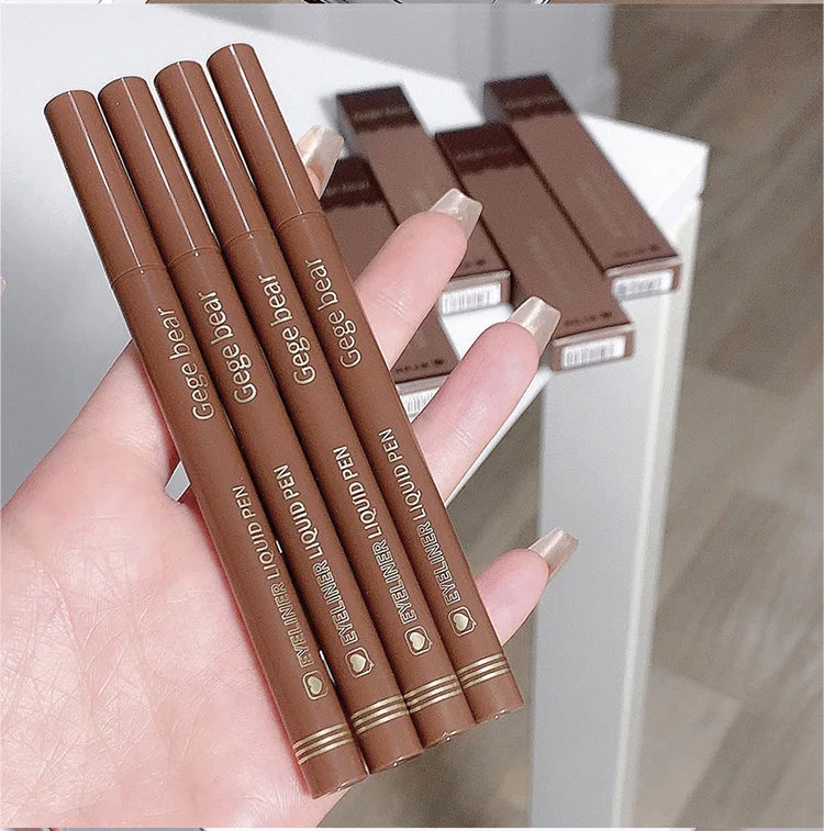 GEGE BEAR Precision Tip Fast Driving Quick Draw Liquid Eyeliner Pen Daily Use Waterproof Smudge Proof Long Last Eyeliner Pencil