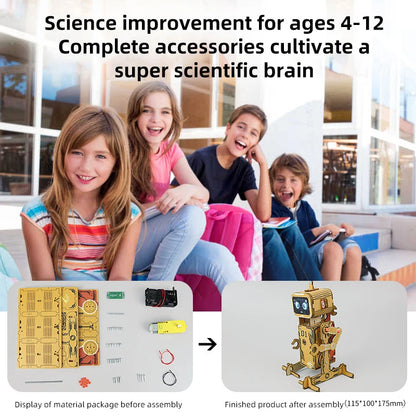 DIY Electric Voice Controlled Robot DIY Science Experiment Kit & Education Model Toy For Children Gift Toy Project
