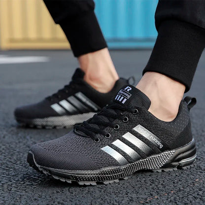 New men's women's flying mesh surface spring summer breathable casual sports shoes flat vulcanized couple running big size48