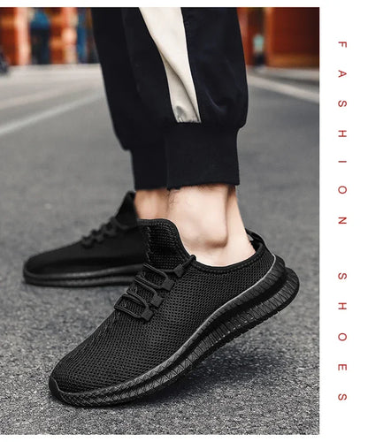 YRZL Men Casaul Slippers Lightweight Non Slip Breathable Mesh Shoes Half Slippers Outdoor Summer Loafers Lazy Shoe for Men
