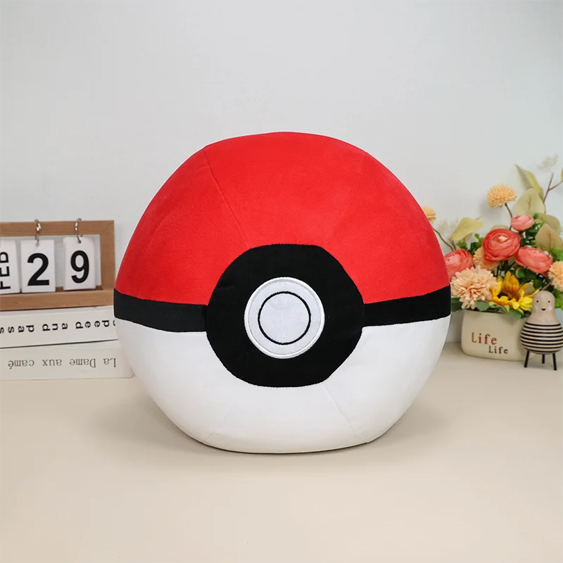 Big Size Pokemon Plush Cushion Ultra Ball Master Ball Poke Ball Pillow Pokeball Cushion Pocket Monster Doll Bedroom